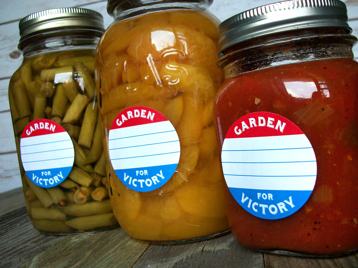 Victory Garden Mason Jar Labels | CanningCrafts.com 