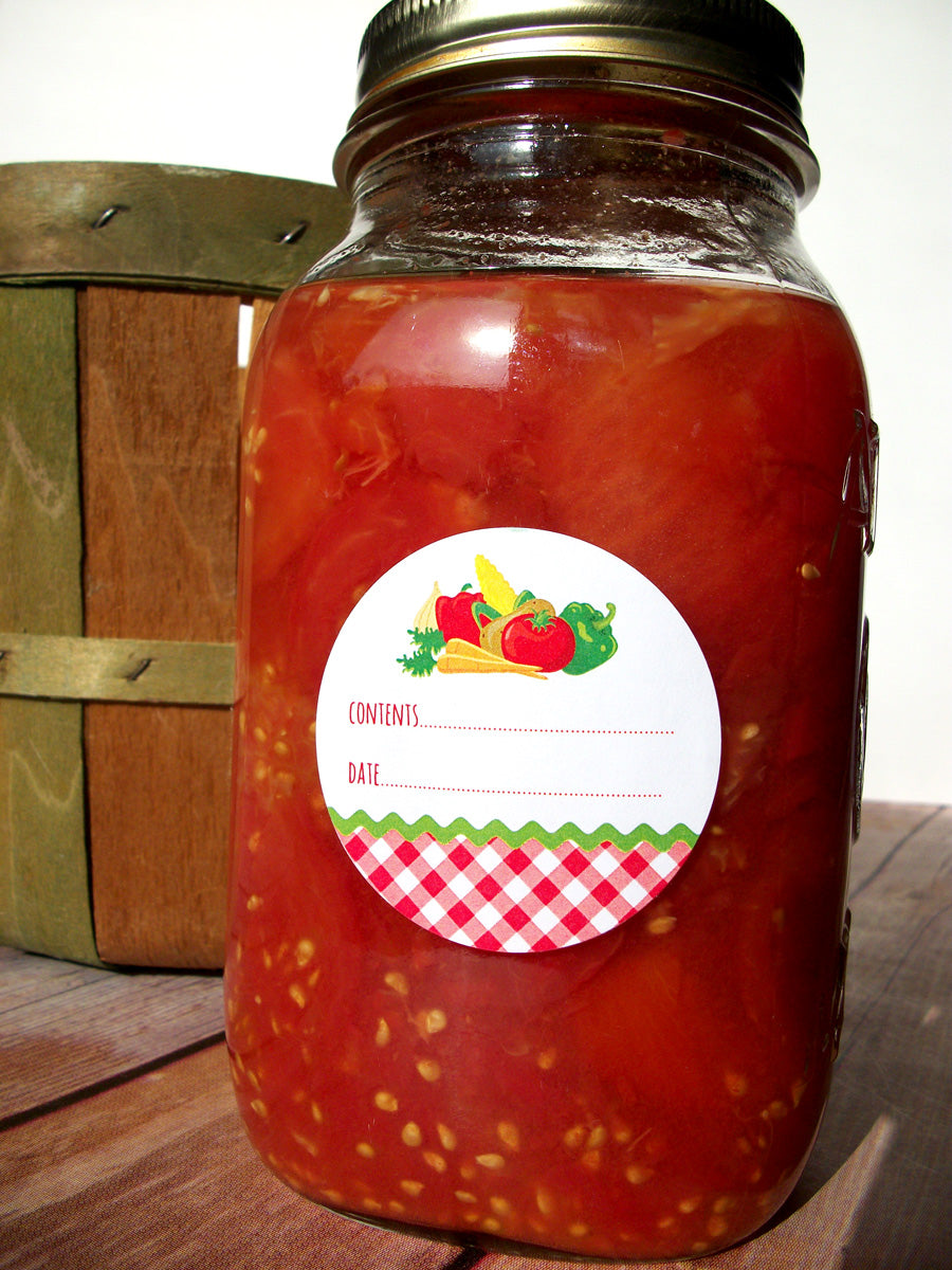 Vegetable Canning Jar Labels | CanningCrafts.com