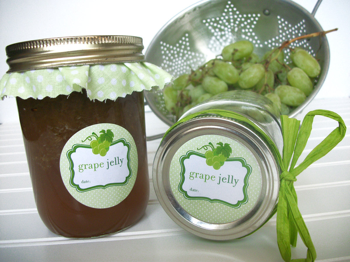 White green grape canning label | CanningCrafts.com