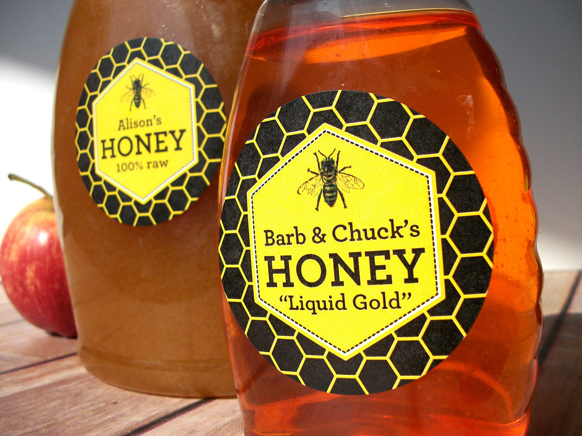 custom beehive honey label for backyard beekeepers | CanningCrafts.com