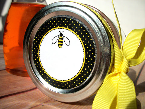 Honey Bee canning jar labels | CanningCrafts.com