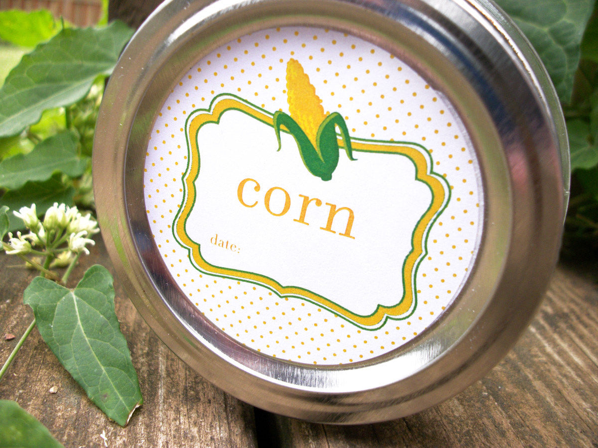Corn Canning Labels | CanningCrafts.com