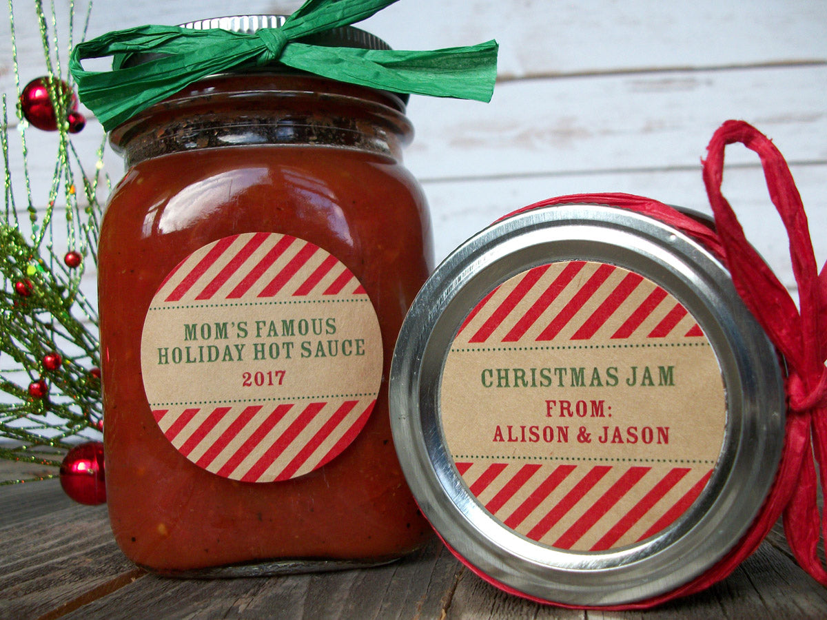 Custom Christmas Canning Jam Jar Labels | CanningCrafts.com