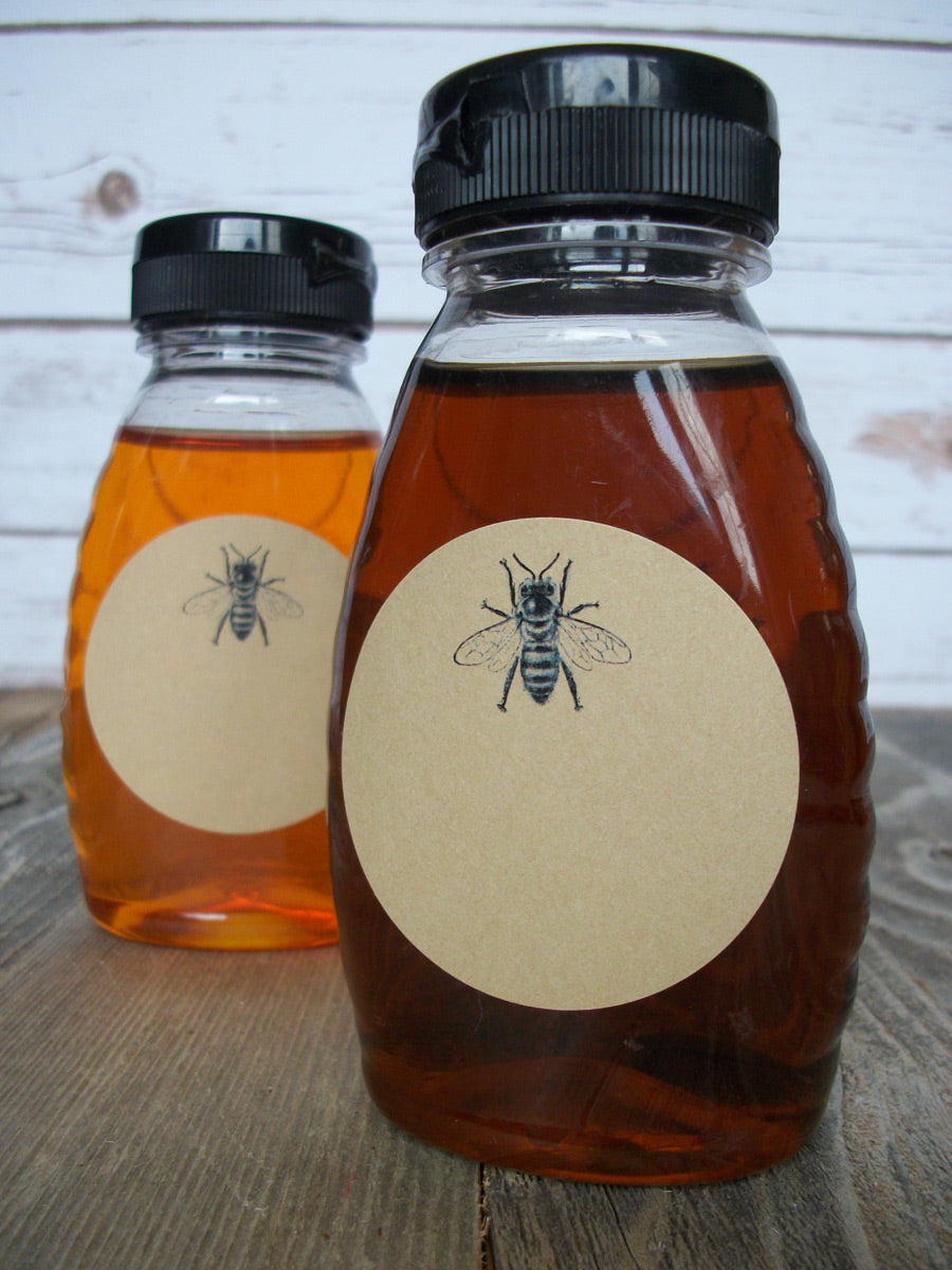 Kraft Honey Bee bottle labels | CanningCrafts.com