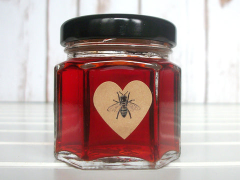 kraft honey bee heart labels | CanningCrafts.com
