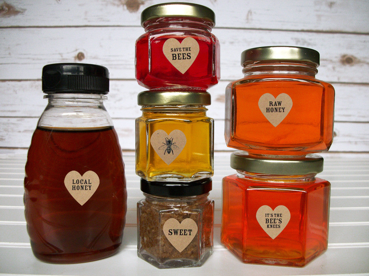 Local Raw Organic honey labels | CanningCrafts.com