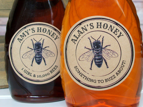 Custom Kraft Seal Honey Labels | CanningCrafts.com