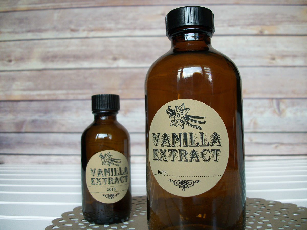 Kraft Vanilla Extract Labels | CanningCrafts.com
