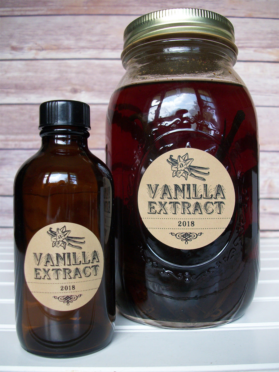 Kraft Vanilla Extract Labels | CanningCrafts.com