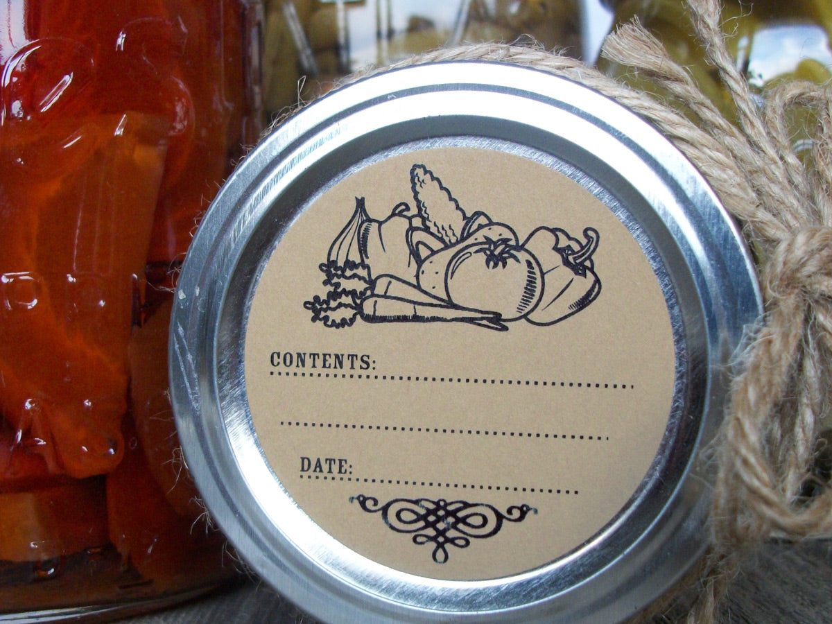 Kraft Canning Jar Labels