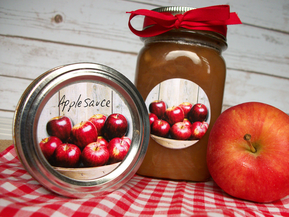 Market Fresh Applesauce Canning Labels | CanningCrafts.com