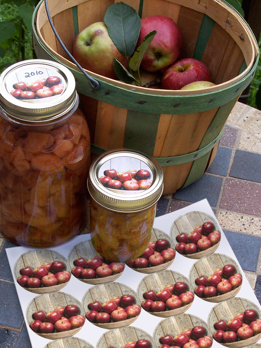 Market Fresh Apple Canning Labels | CanningCrafts.com