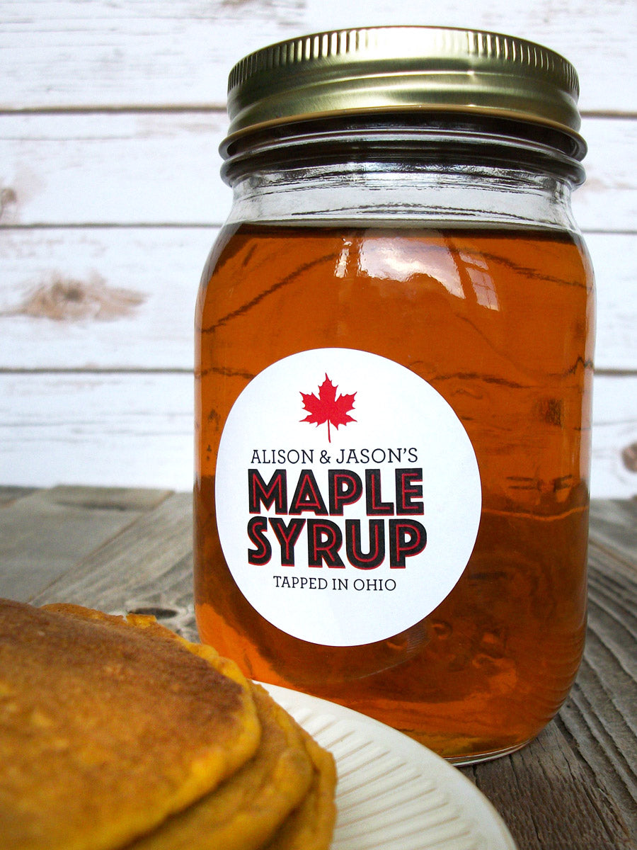 Label Maple Custom Modern Maple Syrup Labels, gifts for home-based maple sugarers ...