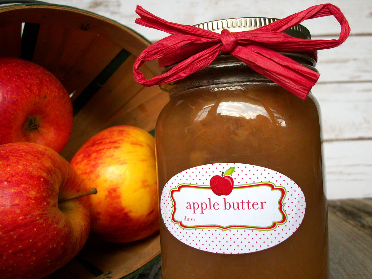 Oval Apple Butter canning labels | CanningCrafts.com