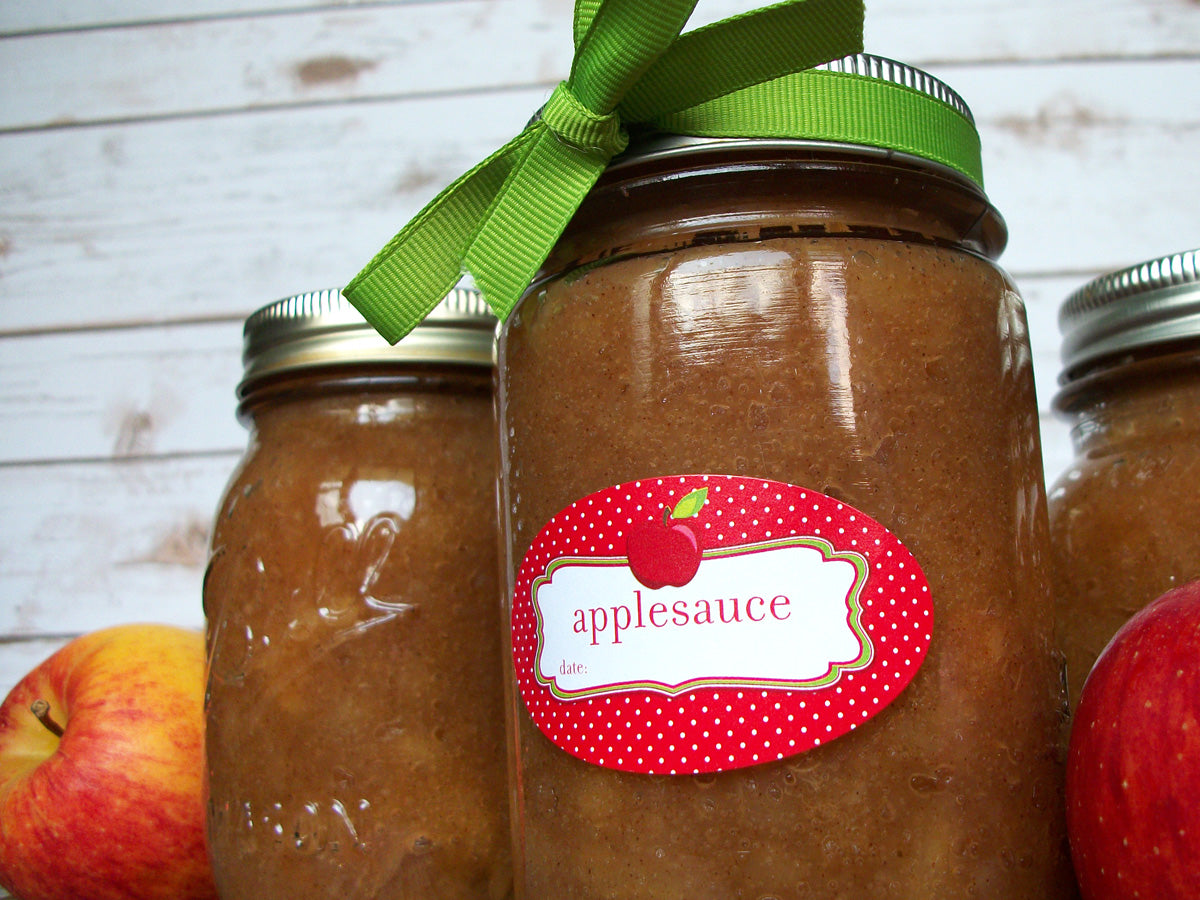 oval applesauce canning jar label | CanningCrafts.com