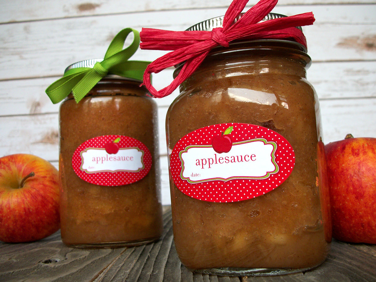 oval applesauce canning jar label | CanningCrafts.com