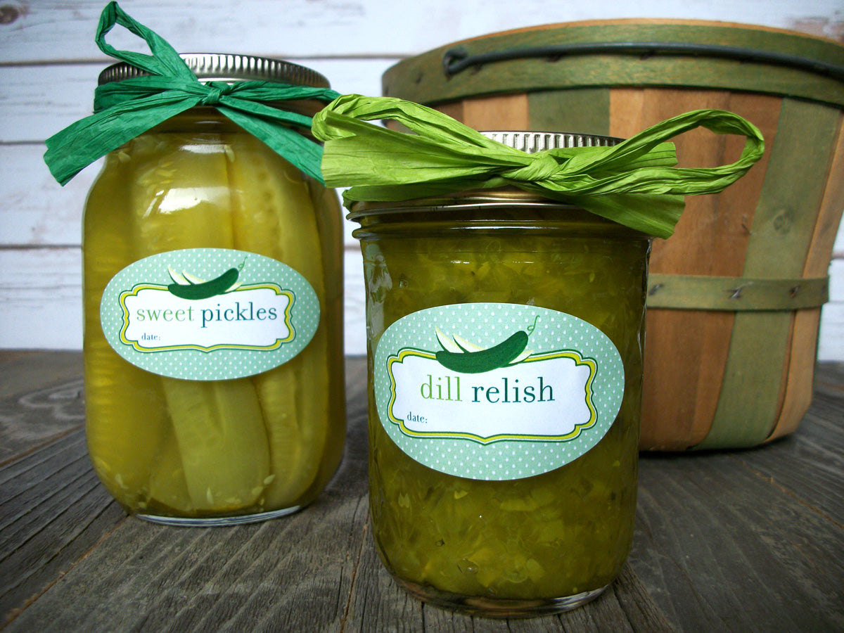 RSVP Small Oval Canning & Jelly Jar Labels - Whisk