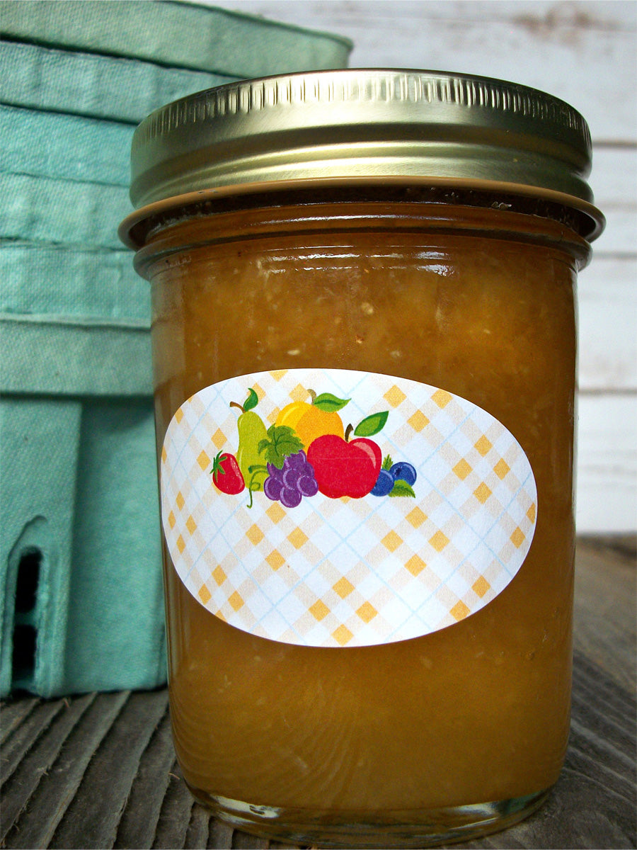 Oval fruit canning jar labels | CanningCrafts.com