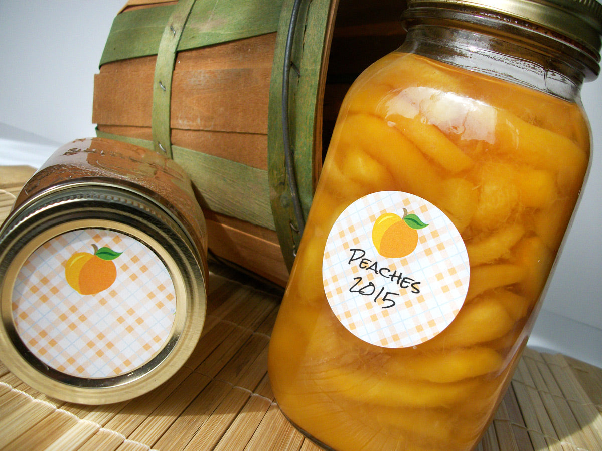Peach Canning Labels | CanningCrafts.com