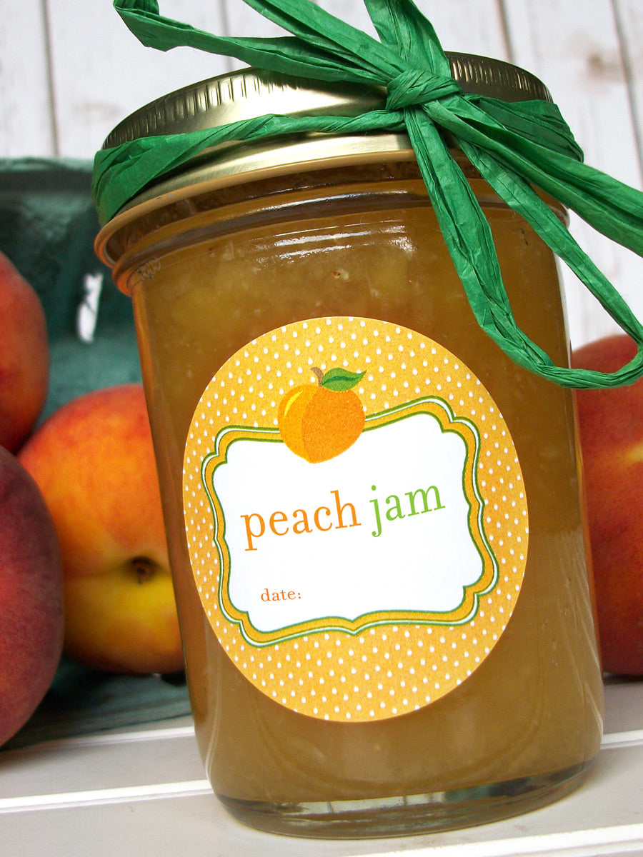 Cute Peach Jam Canning Labels – CanningCrafts for Free Printable Peach Jam Labels
