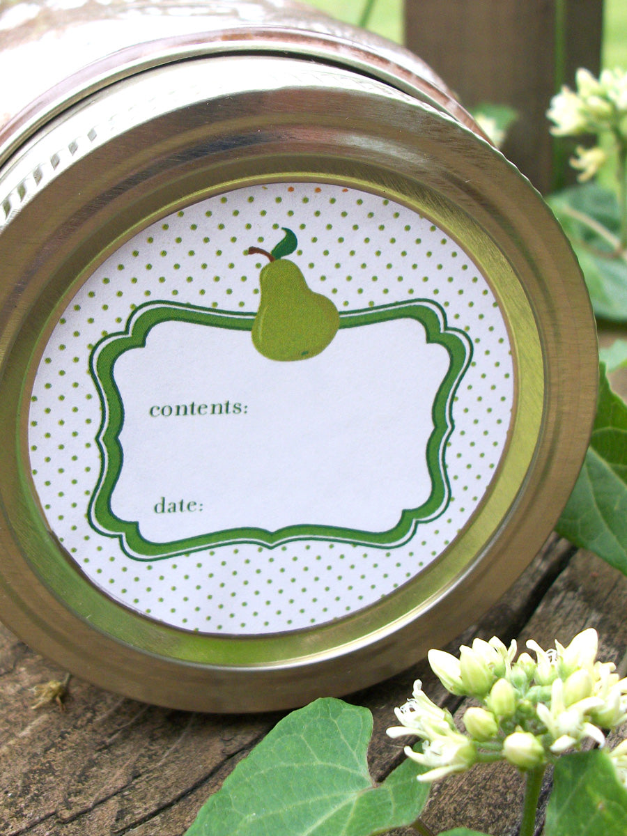Pear Jelly Canning Labels | CanningCrafts.com