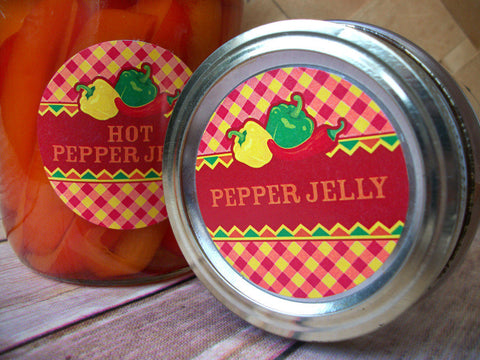 Fiesta Pepper Jelly Canning Labels | CanningCrafts.com