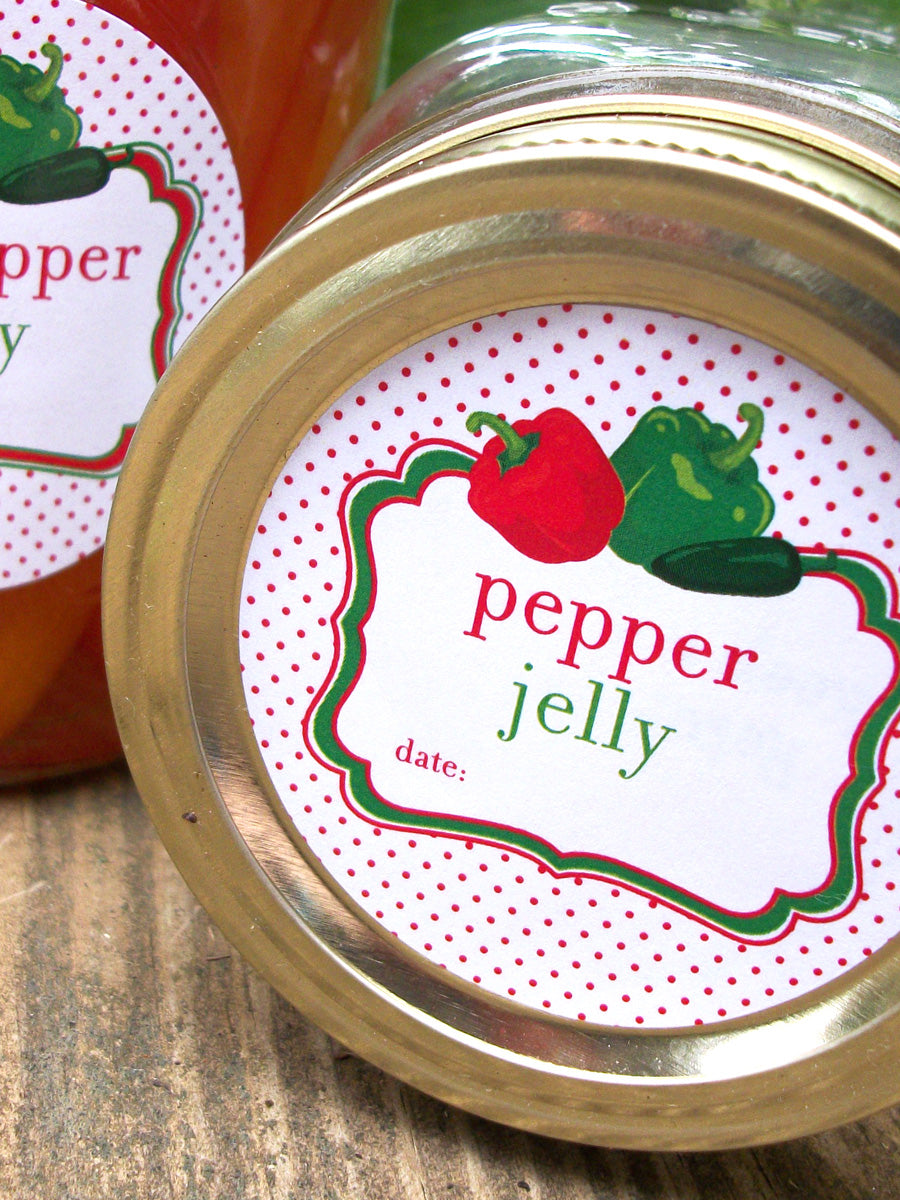 Pepper Jelly Mason Jar Labels | CanningCrafts.comm