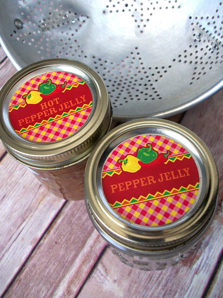 Fiesta Hot Pepper Jelly Canning Jar Labels | CanningCrafts.com