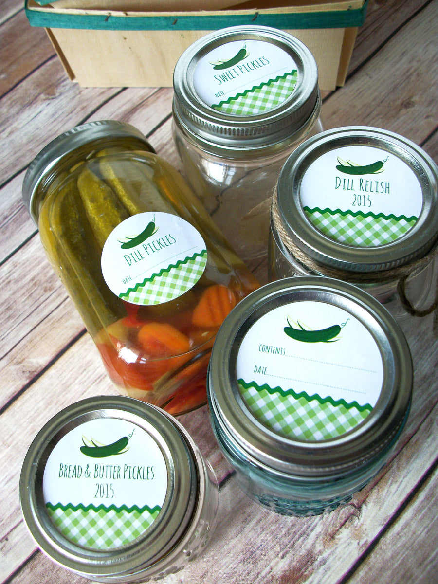 Dill Pickle & Relish Canning Jar Labels | CanningCrafts.com