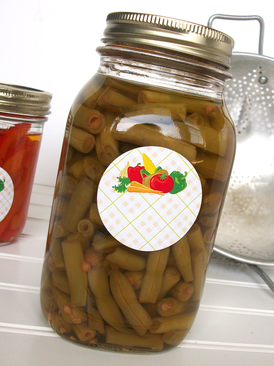 Vegetable Mason Canning Jar Labels | CanningCrafts.com