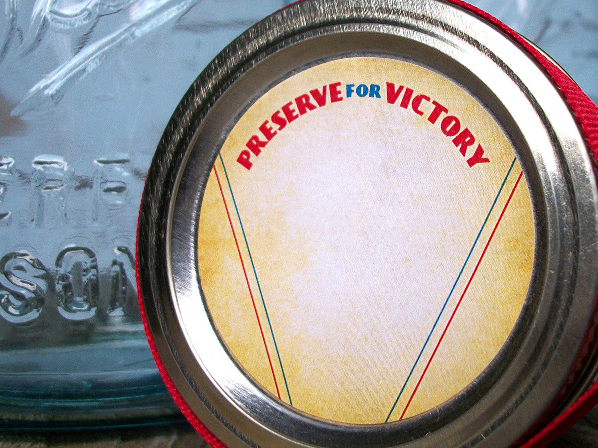 Preserve for Victory Patriotic mason jar labels | CanningCrafts.com