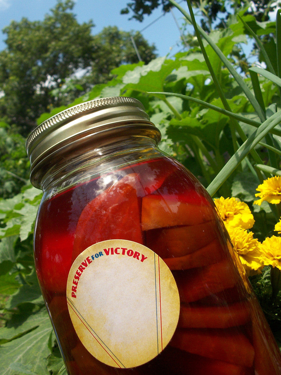 victory garden Preserve for Victory canning labels | CanningCrafts.com