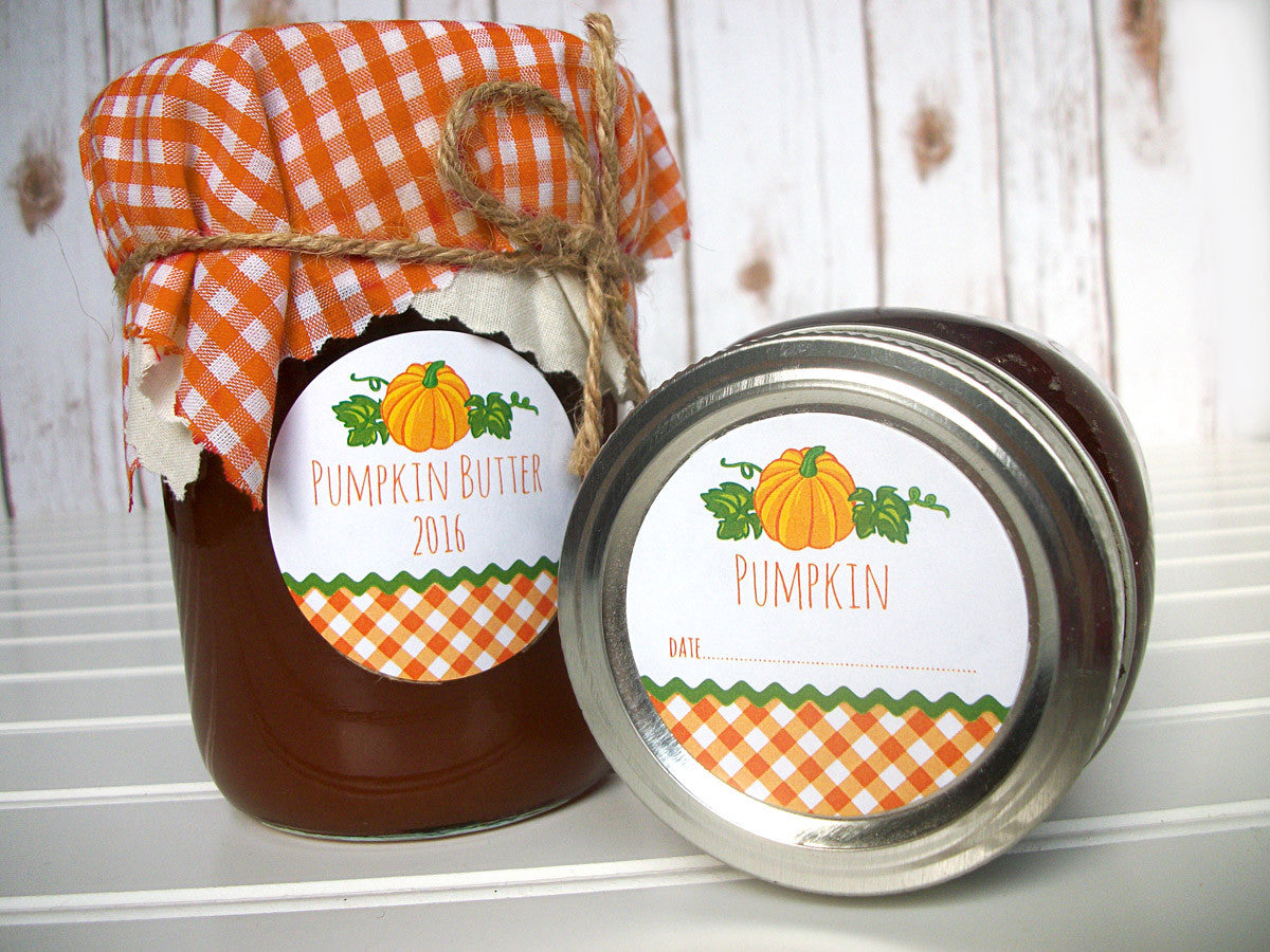 pumpkin butter canning jar labels | CanningCrafts.com