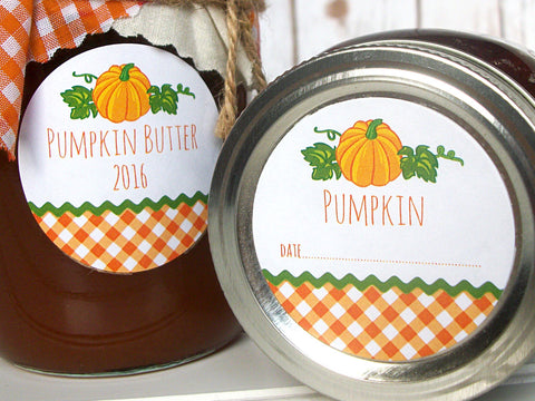 pumpkin butter canning labels | CanningCrafts.com