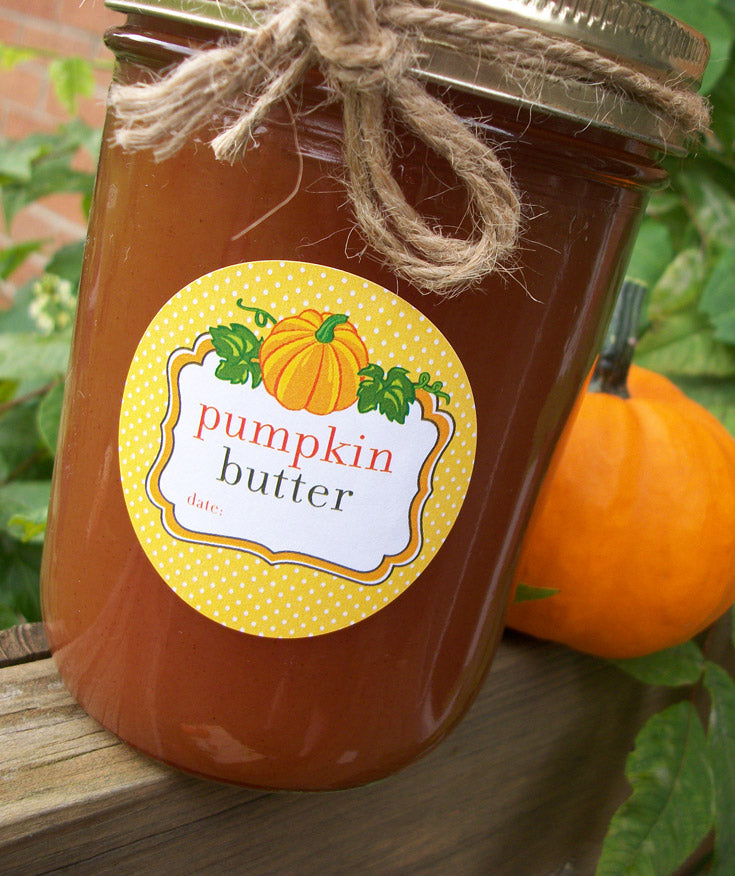 Pumpkin Butter Canning Labels | CanningCrafts.com