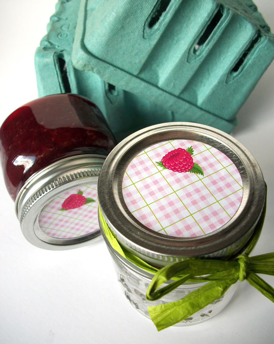 Red Raspberry Canning Labels | CanningCrafts.com