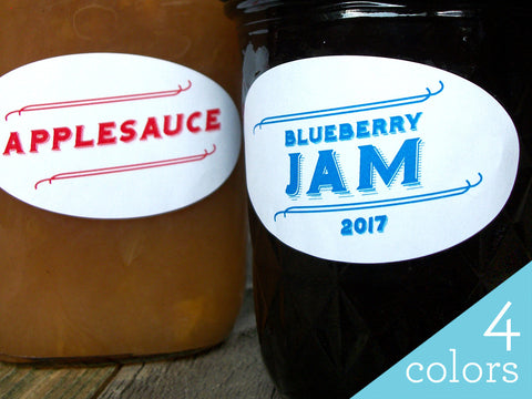 Custom Retro Canning Labels print with YOUR text | CanningCrafts.com