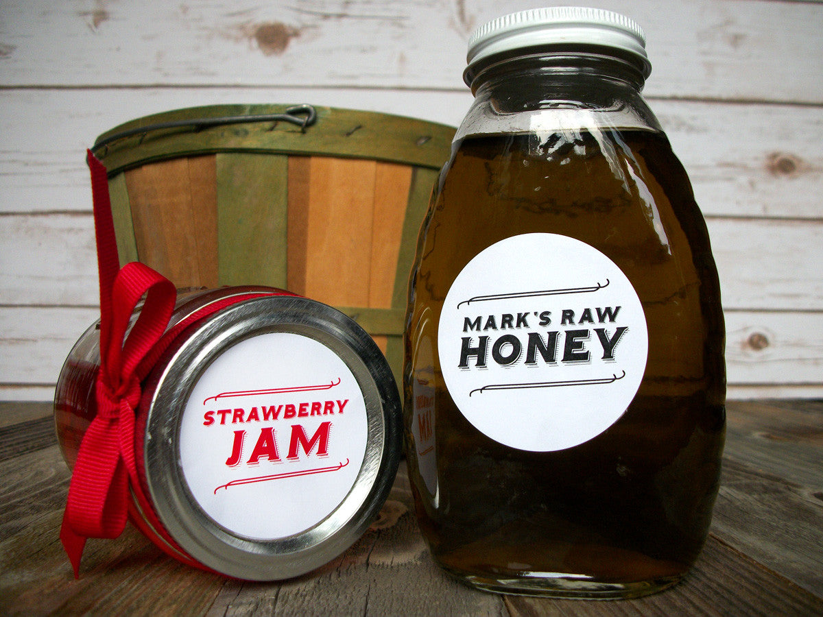 Customizable Canning Labels Custom Retro Canning Labels for home canned food with color options ...