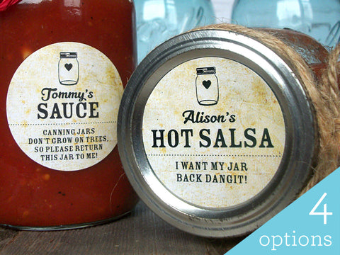 return jar canning labels