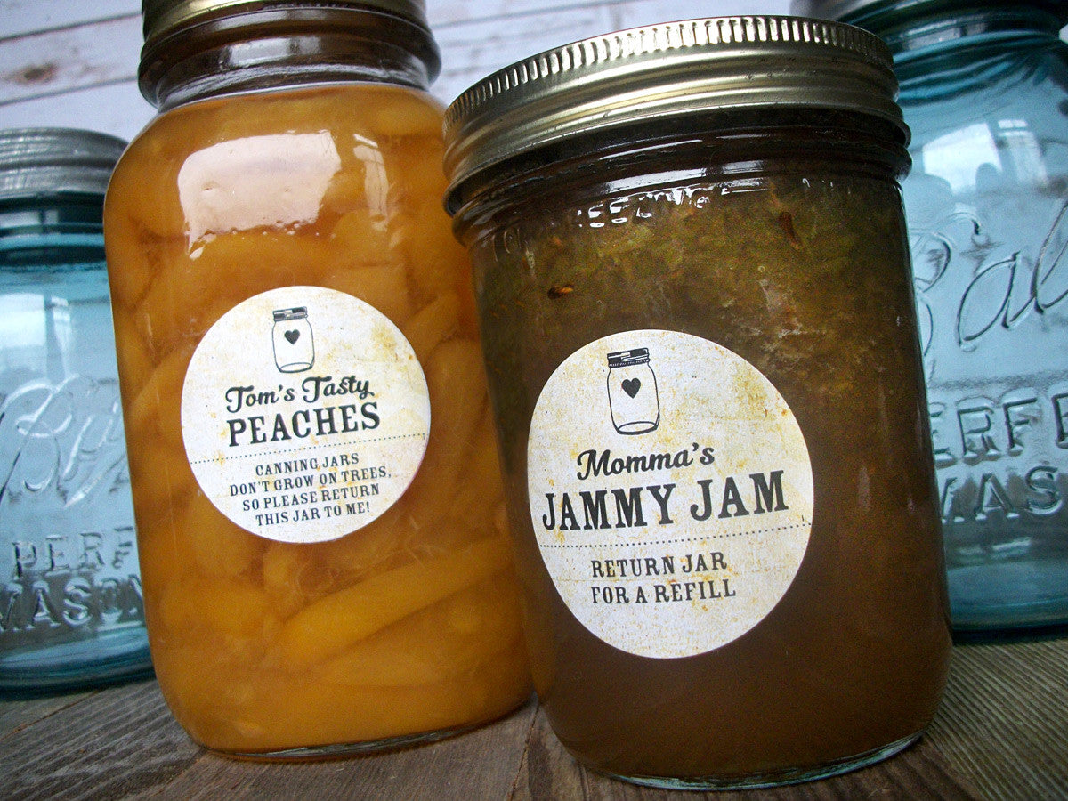 return jar canning labels