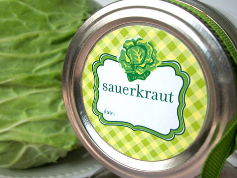 Sauerkraut Canning Labels | CanningCrafts.com