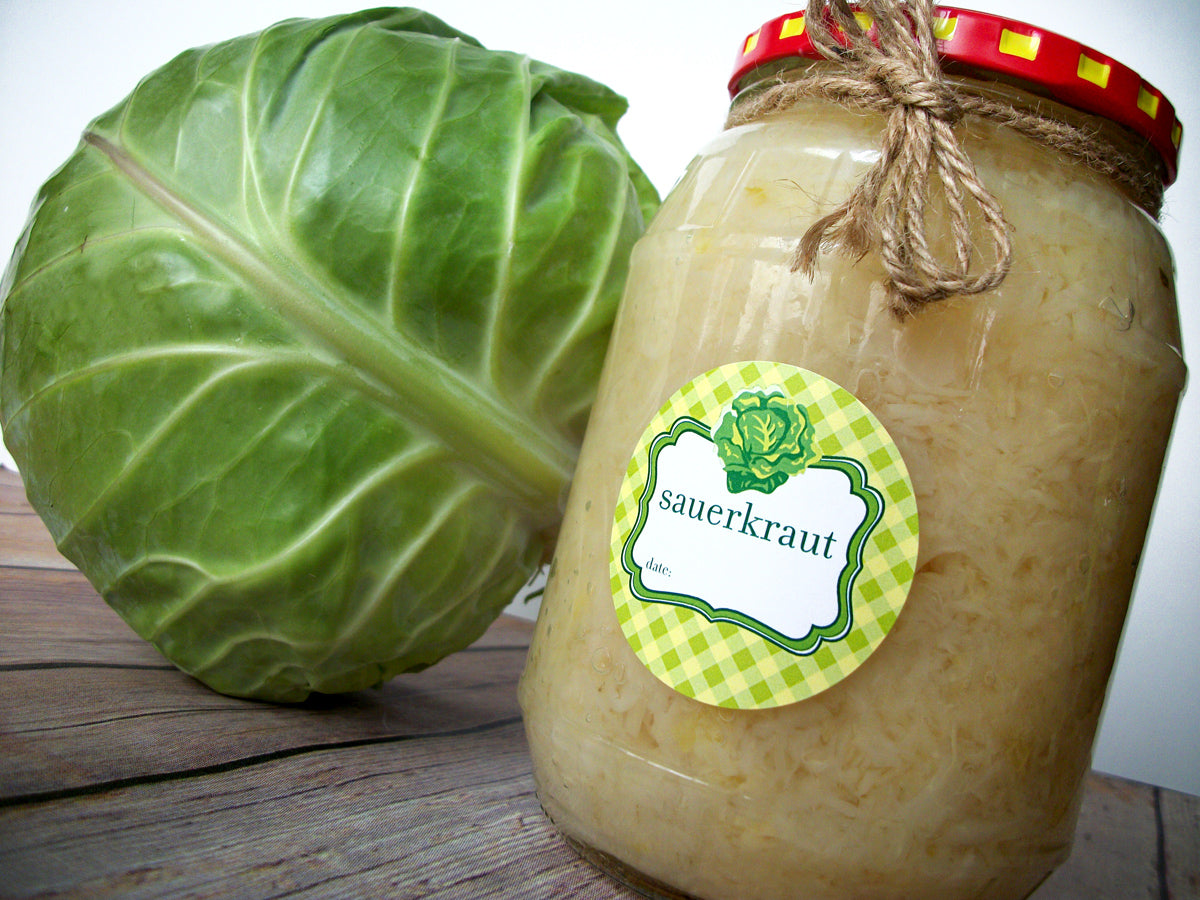 Sauerkraut Canning Jar Labels | CanningCrafts.com