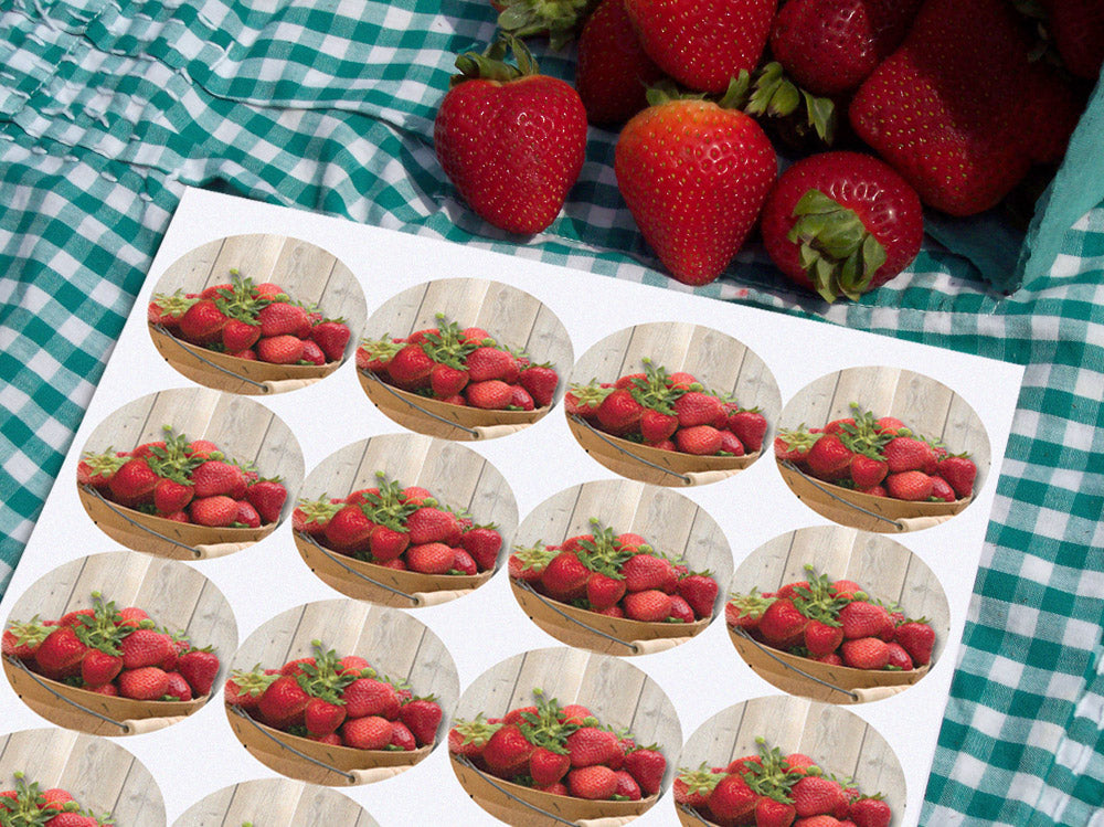 Strawberry Canning Labels | CanningCrafts.com