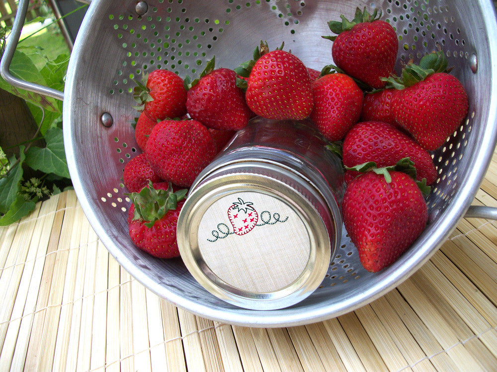 Strawberry Preserves Canning Labels | CanningCrafts.com
