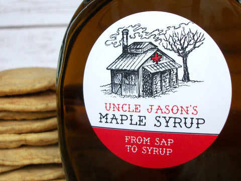 Custom Sugar Shack Maple Syrup Labels | CanningCrafts.com