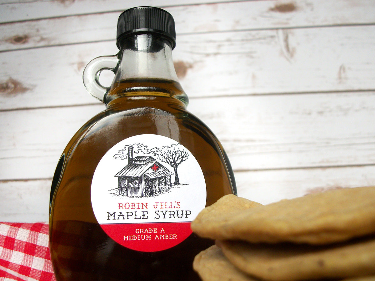 Custom Sugar Shack Maple Syrup Labels | CanningCrafts.com