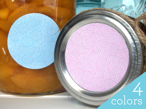 Colorful Swirly Canning Labels | CanningCrafts.com