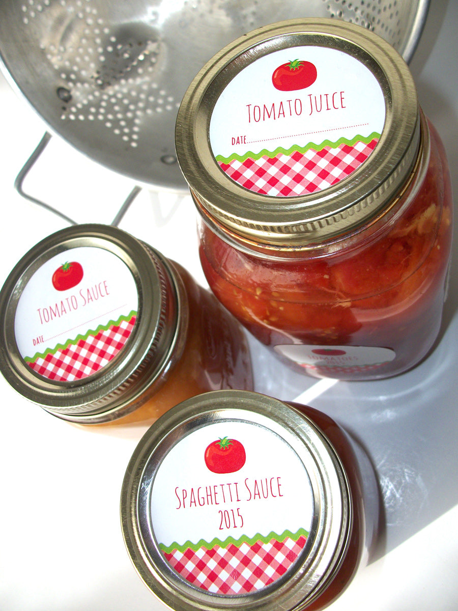 Tomato Sauce & Juice Canning Labels | CanningCrafts.com