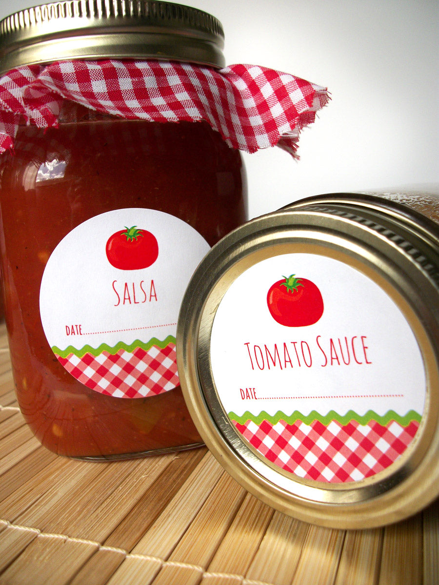 Tomato Sauce & Salsa Canning Labels | CanningCrafts.com