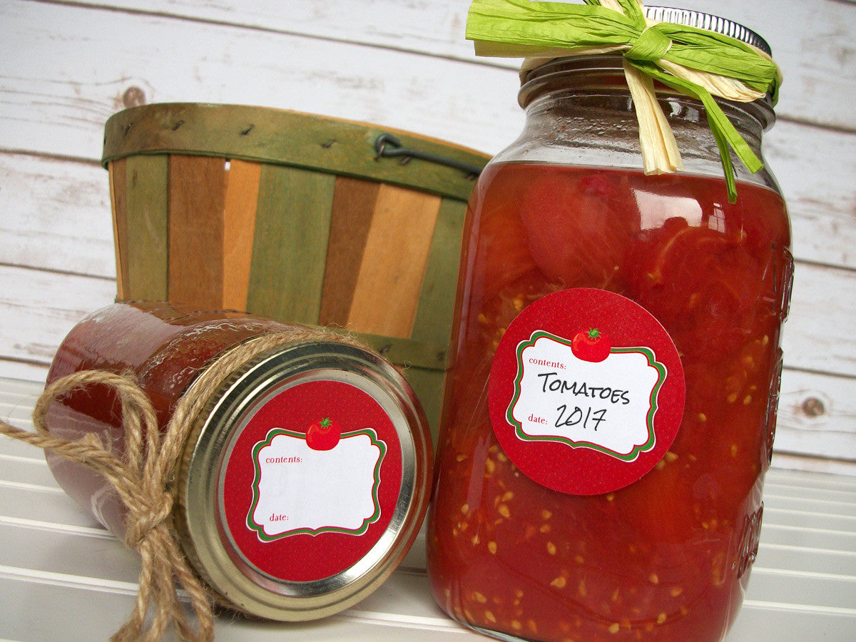 Tomato Salsa Canning Jar Labels | CanningCrafts.com